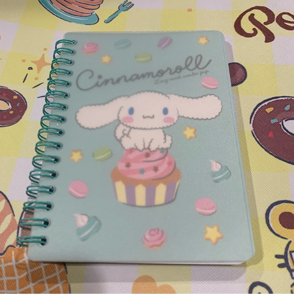 Cinnamoroll Blue Sweet Treats Themed Small Spiral Notebook